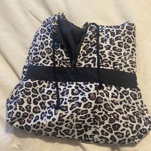 Cheetah rain slicker/pullover